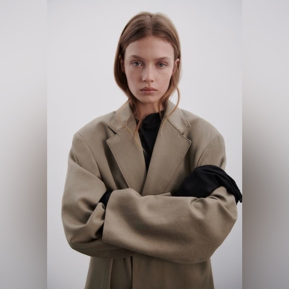 Zara ZW Collection Straight Cut Wool Coat, Limited Edition - Picture 3 of 12